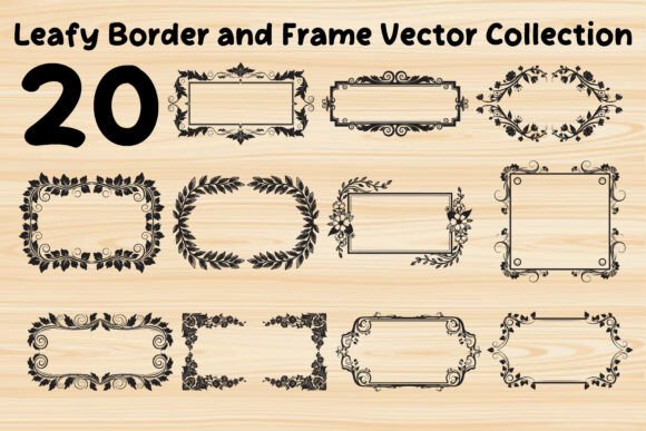 Download Leafy Vintage Border &amp; Frame Vector - Premium Resources