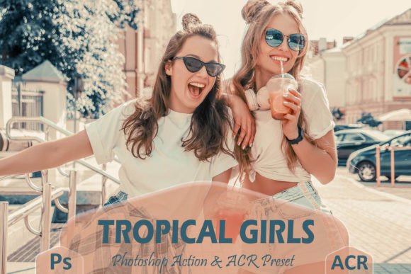 Download 10 Tropical Girls Photoshop Actions - Premium Resources